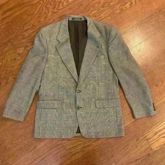 Blazer Sportscoat 100% Virgin Wool size 42 R 42R Two Button Placket - Picture 3 of 11